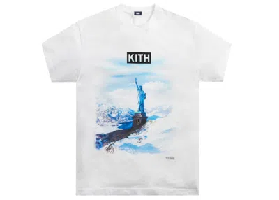 Pre-owned Kith Men's  Ellis Mountain Tee Shirt In White