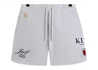 Pre-owned Kith Men's  Fleece Curtis Short (ss25) In Light Heather Grey In Gray
