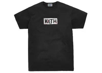 Pre-owned Kith Men's  Floral Classic Logo Tee Shirt (fw19) In Black