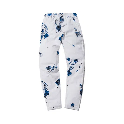 Pre-owned Kith Men's  Floral Seersucker Stryker Pant In Grey In Gray
