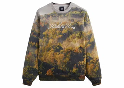 Pre-owned Kith Men's  Foliage Nelson Crewneck Sweatshirt In Laurel