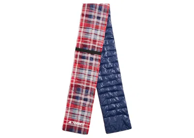 Pre-owned Kith Men's  For Adidas Terrex Scarf In Red Plaid