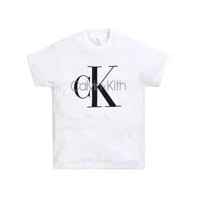 Pre-owned Kith Men's  For Calvin Klein Tee Shirt In White