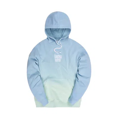 Pre-owned Kith Men's  For Lucky Charms Dip Dye Williams Iii Hoodie In Blue/green In Multi