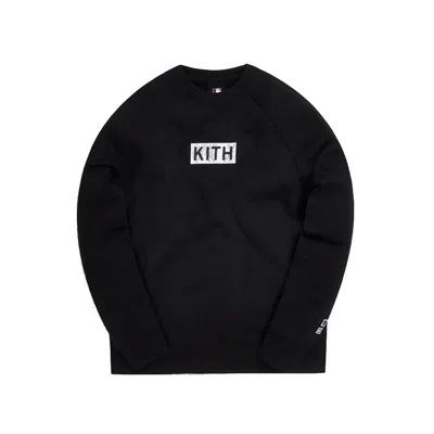 Pre-owned Kith Men's  For Major League Baseball Los Angeles Dodgers Arched Crewneck Sweatshirt In Black