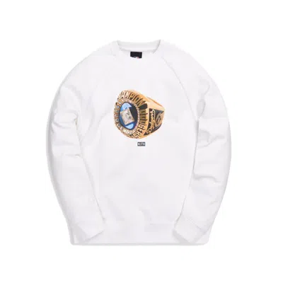 Pre-owned Kith Men's  For Major League Baseball Los Angeles Dodgers Champions Crewneck Sweatshirt In White