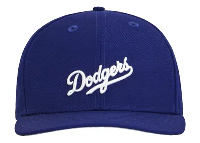 Pre-owned Kith Men's  For Major League Baseball Los Angeles Dodgers Script Cap In Royal Blue