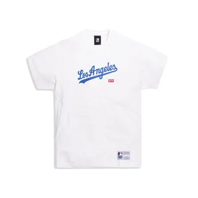 Pre-owned Kith Men's  For Major League Baseball Los Angeles Dodgers Tee Shirt In White/royal In Multi