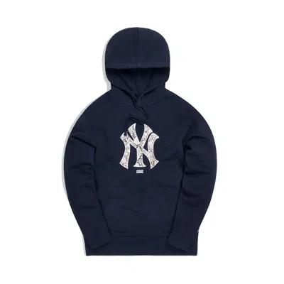 Pre-owned Kith Men's  For Major League Baseball New York Yankees Snake Logo Hoodie In Navy Blue