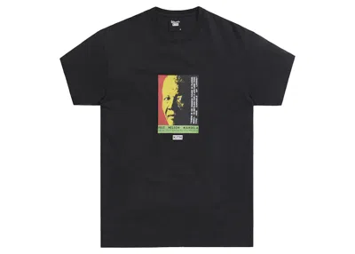 Pre-owned Kith Men's  For Mandela Day 2021 Free Mandela Vintage Tee Shirt In Black