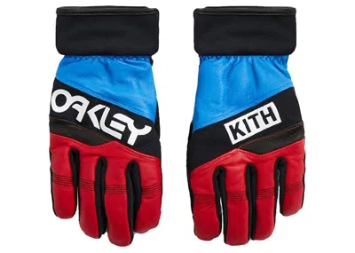 Pre-owned Kith Men's  For Oakley Factory Winter Glove 2.0 In Blue
