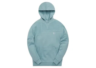 Pre-owned Kith Men's  For Russell Athletic Reverse Patchwork Williams Ii Hoodie In Majestic