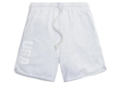 Pre-owned Kith Men's  For Team Usa 5 Rings Jordan Short In Light Heather Grey In Gray
