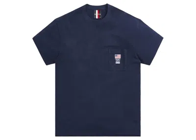 Pre-owned Kith Men's  For Team Usa Pocket Tee Shirt In Nocturnal