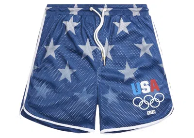 Pre-owned Kith Men's  For Team Usa Stars Jordan Mesh Short In Nocturnal
