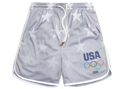 Pre-owned Kith Men's  For Team Usa Stars Jordan Mesh Short In Statue