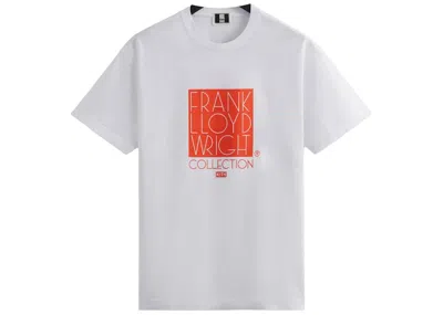 Pre-owned Kith Men's  Frank Lloyd Wright Foundation Logo Tee Shirt In White