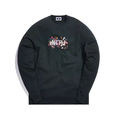 Pre-owned Kith Men's  Gardens Of The Mind Ii Long Sleeve Tee Shirt In Forest Green