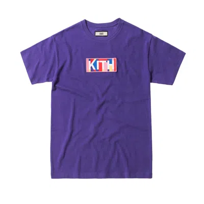 Pre-owned Kith Men's  Geo Colors Tee Shirt In Purple
