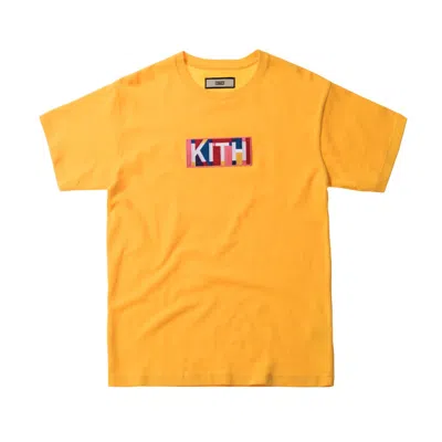 Pre-owned Kith Men's  Geo Colors Tee Shirt In Yellow