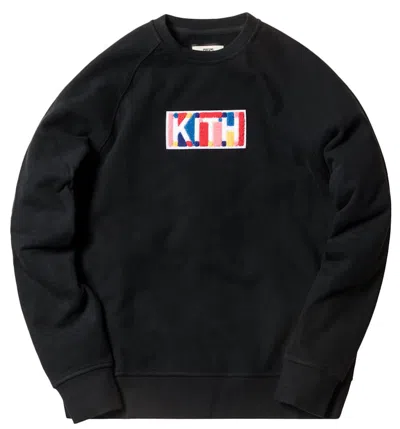 Pre-owned Kith Men's  Geo Crewneck Sweatshirt In Black
