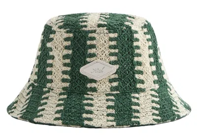 Pre-owned Kith Men's  Geo Crochet Dawson Bucket Hat In Feld
