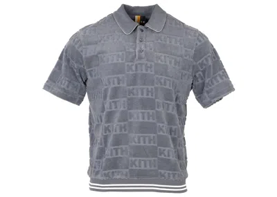Pre-owned Kith Men's  Graham Polo Shirt In Elevation In Brown