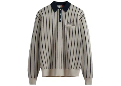 Pre-owned Kith Men's  Harmon Rugby Pullover In Sandrift