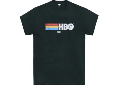 Pre-owned Kith Men's  Hbo Rainbow Logo Vintage Tee Shirt In Black
