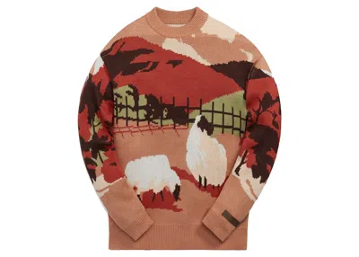 Pre-owned Kith Men's  Hillside Crewneck Sweatshirt Sweater In Rogue