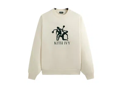Pre-owned Kith Men's  Ivy Vintage Crewneck Sweatshirt In Sandrift