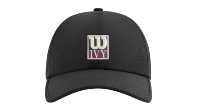 Pre-owned Kith Men's  Ivy Wilson Laser Cut Perforated Cap In Black
