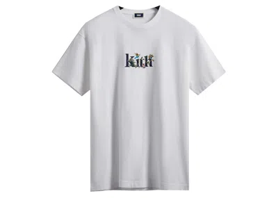 Pre-owned Kith Men's  Jacobean Serif Logo Vintage Tee Shirt In White