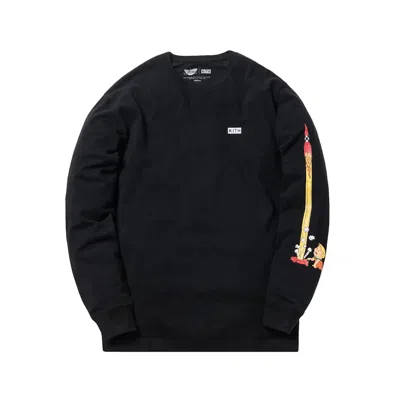 Pre-owned Kith Men's  Jetsons Rockets Long Sleeve Tee Shirt In Black