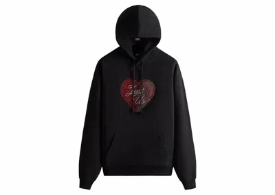 Pre-owned Kith Men's  Just Us Swarovski Crystals Hoodie In Black