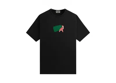 Pre-owned Kith Men's  Mas Comic Santa Tee Shirt In Black