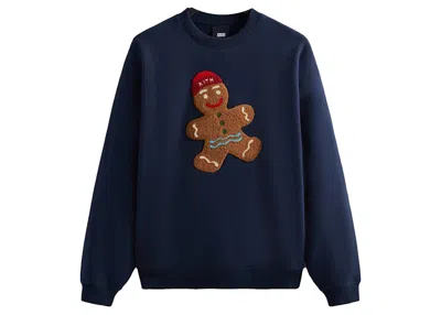 Pre-owned Kith Men's  Mas Gingerbread Crewneck Sweatshirt In Nocturnal