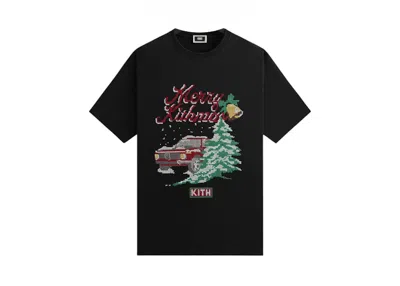Pre-owned Kith Men's  Mas Needlepoint Tee Shirt In Black