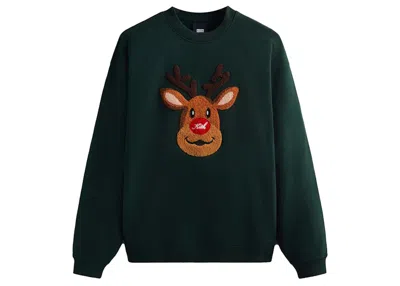 Pre-owned Kith Men's  Mas Reindeer Crewneck Sweatshirt In Stadium