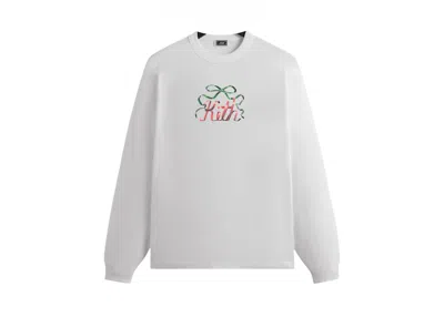 Pre-owned Kith Men's  Mas Ribbon Long Sleeve Tee Shirt In White