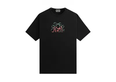 Pre-owned Kith Men's  Mas Ribbon Tee Shirt In Black