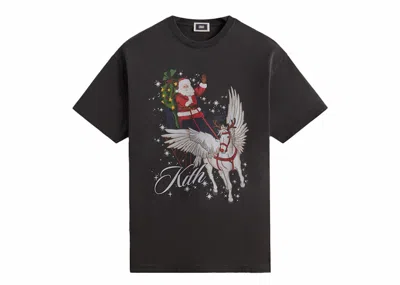 Pre-owned Kith Men's  Mas Sleigh Vintage Tee Shirt In Black