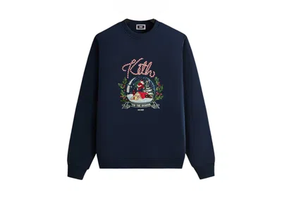 Pre-owned Kith Men's  Mas Snowglobe Nelson Crewneck Sweatshirt In Nocturnal