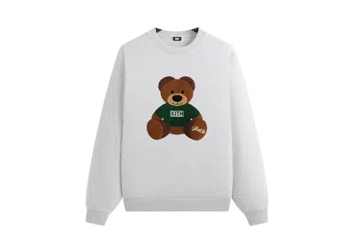 Pre-owned Kith Men's  Mas Teddy Nelson Crewneck Sweatshirt In Light Heather Grey