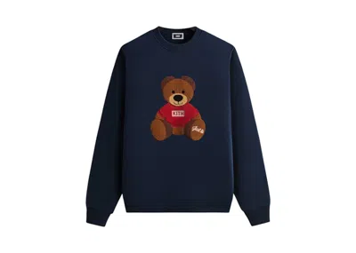 Pre-owned Kith Men's  Mas Teddy Nelson Crewneck Sweatshirt In Nocturnal