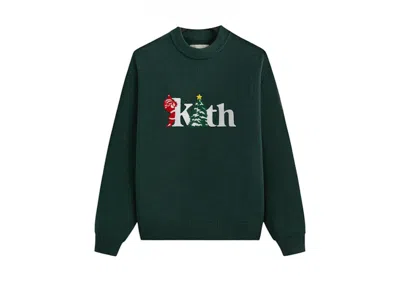 Pre-owned Kith Men's  Mas Tree Crewneck Sweatshirt Sweater In Stadium