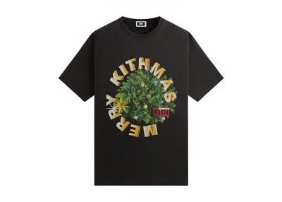 Pre-owned Kith Men's  Mas Tree Vintage Tee Shirt In Black