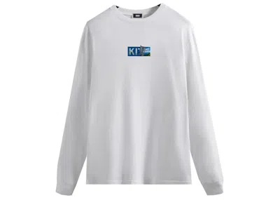 Pre-owned Kith Men's  Logo Peel Long Sleeve Tee Shirt In White