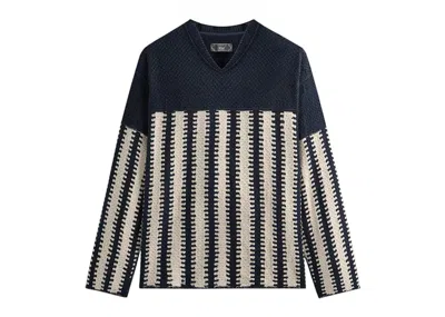 Pre-owned Kith Men's  Long Sleeve Crochet Malik Jersey In Nocturnal