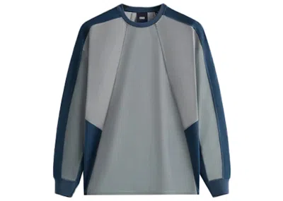 Pre-owned Kith Men's  Long Sleeve Panelled Otto Tee Shirt In Cavan In Brown